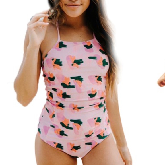 Other - TeLaura Floral One-Piece Swimsuit